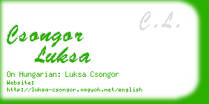 csongor luksa business card